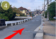写真：住宅街の道