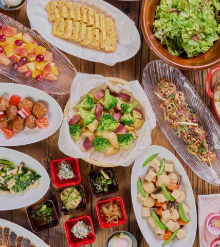 写真:日替わり朝食